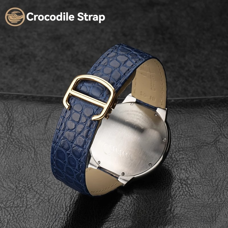 Cartier Watch Ballon Bleu - Bracelet de montre en cuir Crocodile