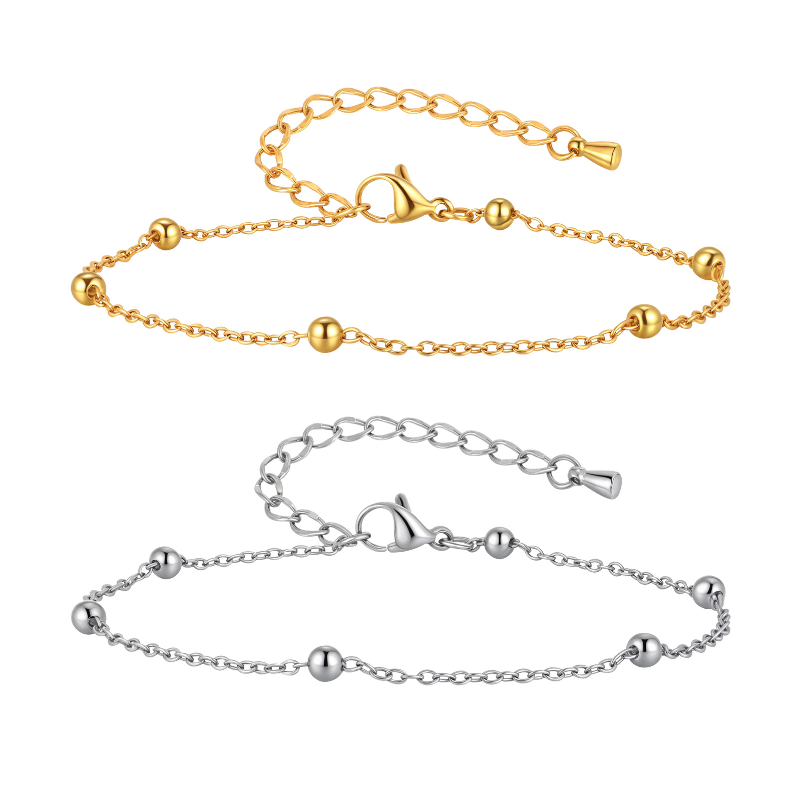 Jc Jewelry & Watches Reviews - Bracelet de cheville en chaîne perlée