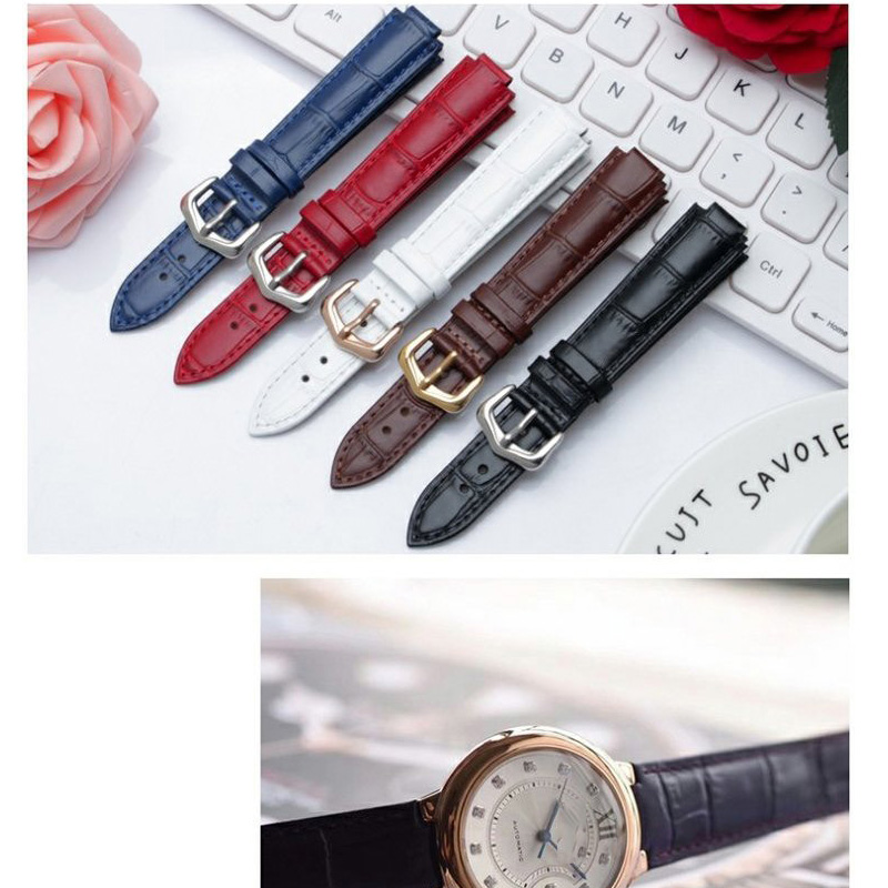 Bracelet de montre en cuir pou - Cartier Watch Ballon Bleu avis et prix