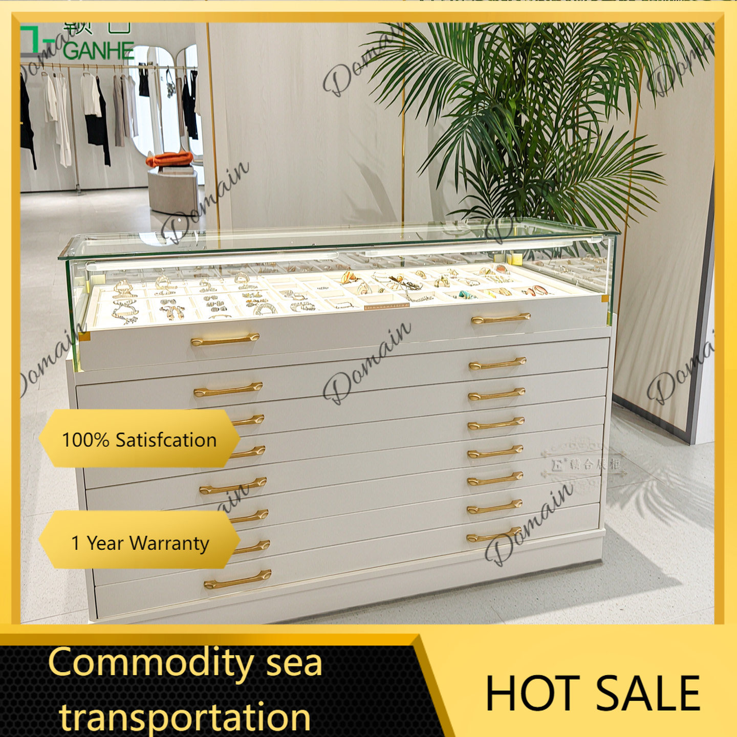 81 N Vitrine en verre de luxe, - Jewelry With Watches avis et prix