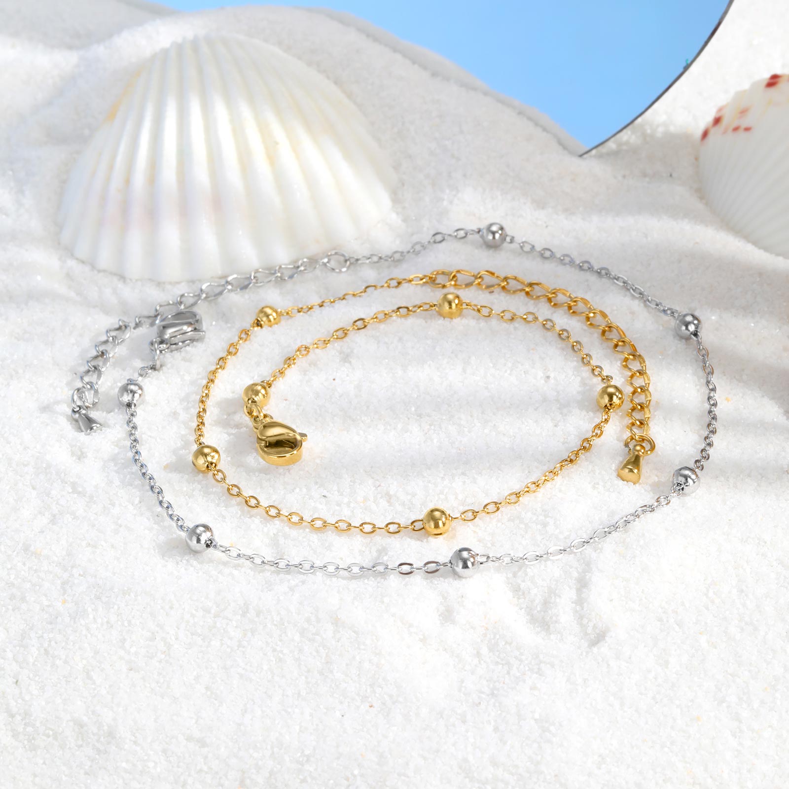 Bracelet de cheville en chaîne - Jc Jewelry & Watches Reviews avis et prix